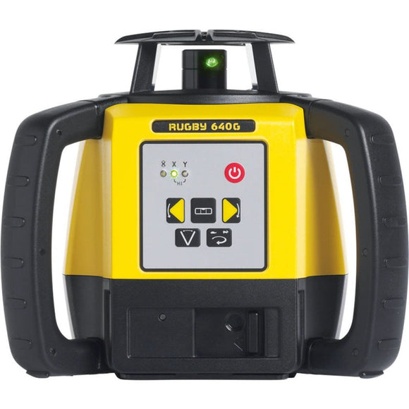Yellow and Black Leica Rugby 640G rotating laser
