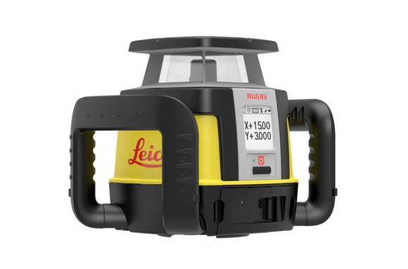 Black and yellow Leica Rugby CLI Base Unit with upgradable options